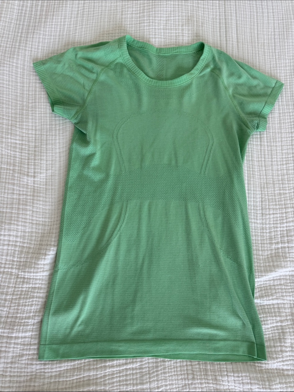 lululemon athletica Mint Green Seamless Short Sleeve Tee